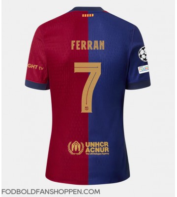 Barcelona Ferran Torres #7 Hjemmebanetrøje 2024-25 Kortærmet